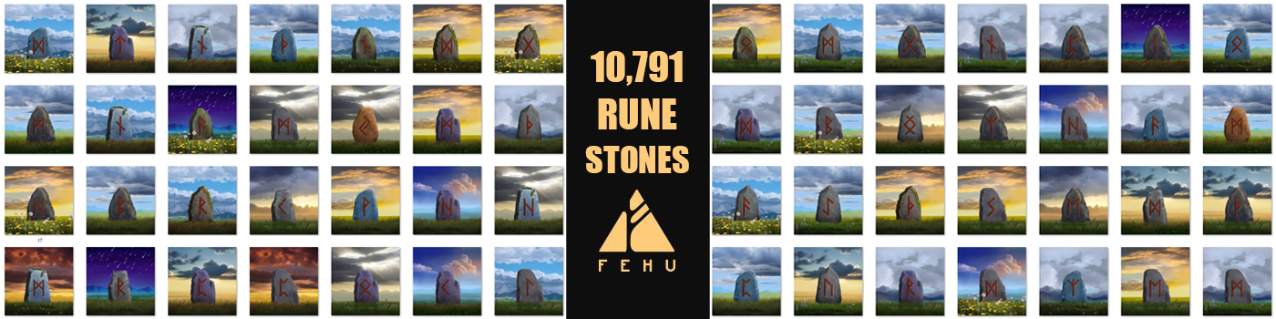 Fehu Art Rune Stones NFT Collection